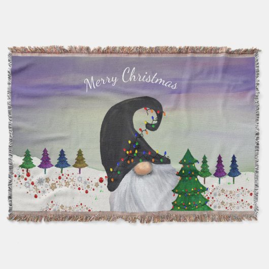Kerst Gnoe Kerstversiering Deken (Voorkant)