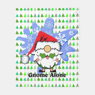 Kerst Gnome Alone Schattigee Film Parodie XMas Tre Fleece Deken