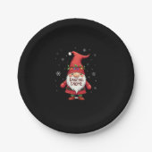 Kerst Gnome Dancing Gnome Familie Kerst (1) Papieren Bordje (Voorkant)