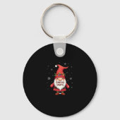 Kerst Gnome Dancing Gnome Familie Kerst (1) Sleutelhanger (Voorkant)