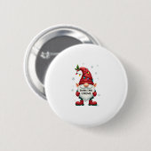 Kerst Gnome Dancing Gnome Familie Kerst (2) Ronde Button 5,7 Cm (Voorkant /achterkant)