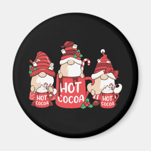 Kerst Gnome en Hot Cacao Magneet