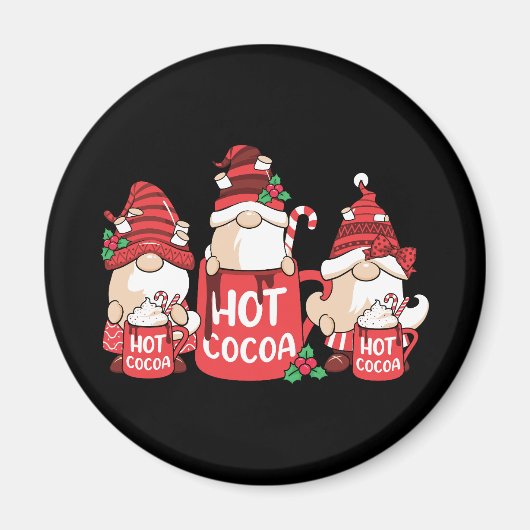 Kerst Gnome en Hot Cacao Magneet (Voorkant)