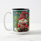 Kerst Gnome Enorme Hot Chocolade Koffie Mok (Links)
