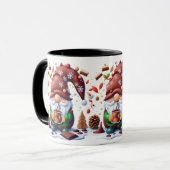 Kerst Gnome Enorme Hot Chocolade Koffie Mok (Voorkant links)