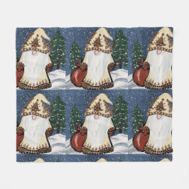 Kerst GNOME Fleece Deken