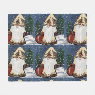 Kerst GNOME  Fleece Deken