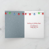 Kerst Gnome Genieten van een Candy Cane Kaart (Binnen)