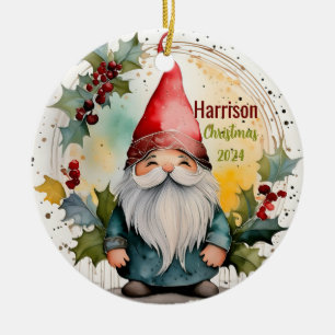 Kerst Gnome Gepersonaliseerd Ornament