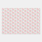 Kerst Gnome Gepersonaliseerde Waterverf Kunst Inpakpapier Vel (Voorkant)