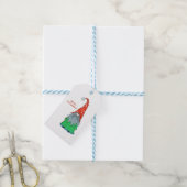 Kerst Gnome Gift Label Cadeaulabel (Met Touw)