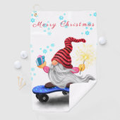 Kerst Gnome Golf Handdoek (Insitu)