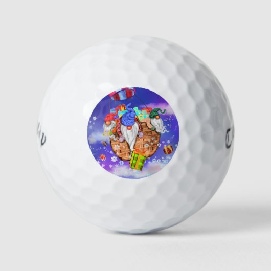Kerst Gnome golfballen (Voorkant)