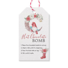 Kerst Gnome Hot chocolade Bomb bewerkbaar