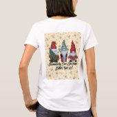 Kerst Gnome Humor T-shirt (Achterkant)