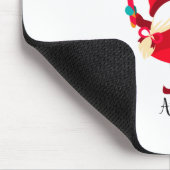 Kerst Gnome met een snoepriet Muismat (Hoek)