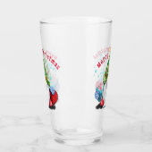 Kerst Gnome met Gift Glass -  Glas (Links)