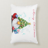 Kerst Gnome met Gift Kussen (Voorkant(Verticaal))