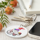 Kerst Gnome met Gift Sleutelhanger (Voorkant Rechts)