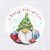 Kerst Gnome met Gift Sticker (Design 1)