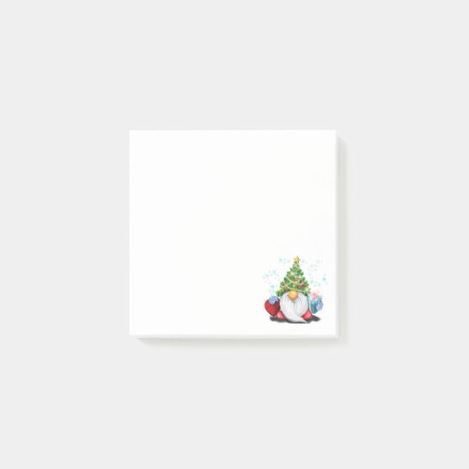 Kerst Gnome met Gift Sticky Notes (Voorkant)