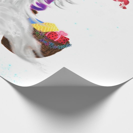 Kerst Gnome met Gift Wrapping Papier (Hoek)