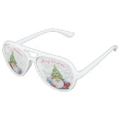 Kerst Gnome met Gift Zonnebril (Gekanteld)