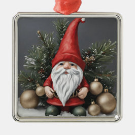 Kerst Gnome met Kerstmis Ornamenten