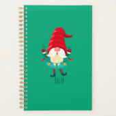 Kerst Gnome met kerstverlichting Planner (Voorkant)