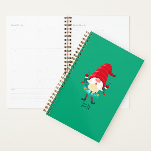 Kerst Gnome met kerstverlichting Planner (Display)