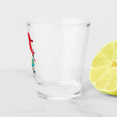 Kerst Gnome met kerstverlichting Shot Glas (Rechts)