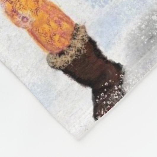 Kerst Gnome Muziek Band Fleece Deken (Hoek)