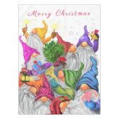 Kerst Gnome Party Grappige Tafelkleed (Voorkant)