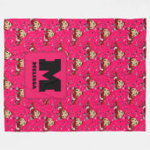 Kerst Gnome & Pickup Truck Design – vakantie Fleece Deken (Voorkant (Horizontaal))