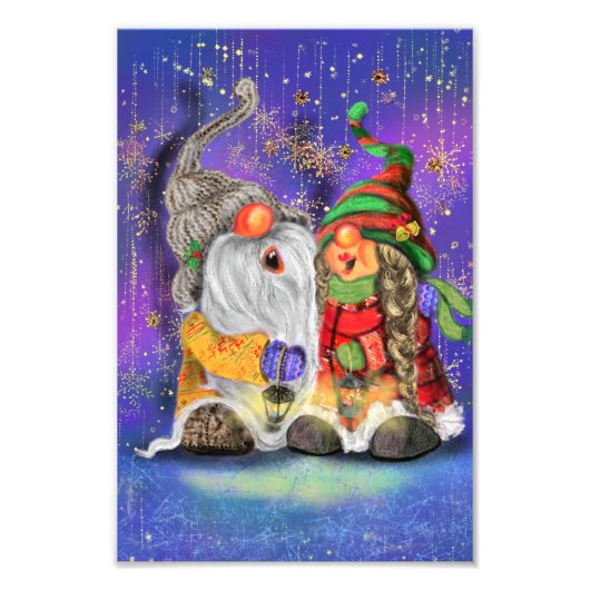 Kerst Gnome Poster (Voorkant)