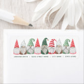 Kerst Gnome retour adreslabels Etiket (Insitu)