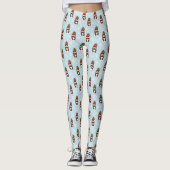 Kerst Gnome Rood Groen Schattige Leggings (Voorkant)