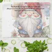 Kerst Gnome Rood Pet Waterverf Recept Theedoek (Gevouwen)