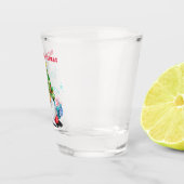 Kerst Gnome Shot Glass Glas (Rechts)