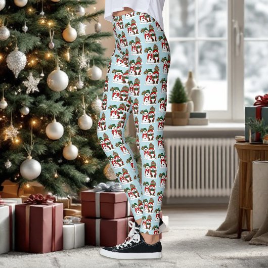 Kerst Gnome Sneeuwman Schattige Leggings