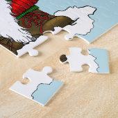 Kerst Gnome Sneeuwman Schattige Legpuzzel (Zijkant)