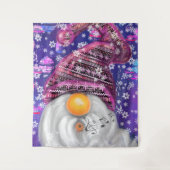 Kerst Gnome Tapestry Wandkleed (Voorkant)