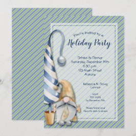 Kerst Gnome Vakantie Party Kaart