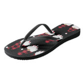 Kerst Gnome Volwassen Teenslippers, Slanke bandjes Teenslippers (Schuin)