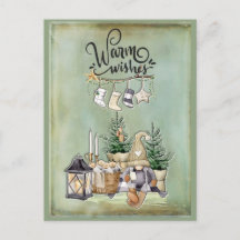 Kerst Gnome Warm Wensen Groet