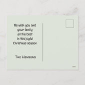 Kerst Gnome Warm Wensen Groet Feestdagenkaart (Achterkant)