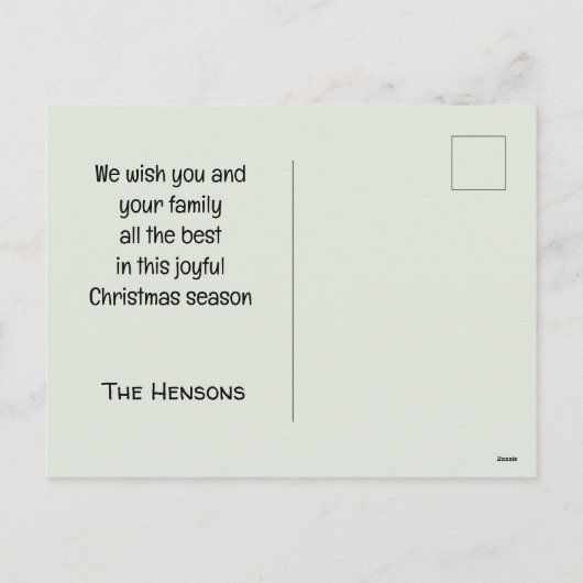 Kerst Gnome Warm Wensen Groet Feestdagenkaart (Achterkant)