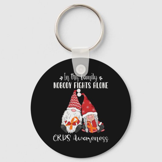 Kerst Gnomen CRPS Awareness Sleutelhanger (Voorkant)