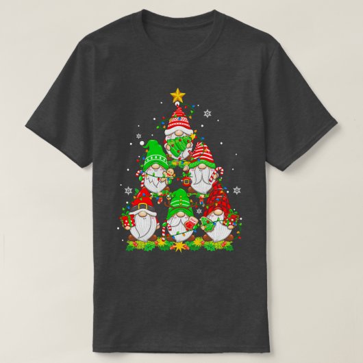 Kerst Gnomen Grappige Familie Pyjama Gnome Christu T-shirt (Design voorkant)