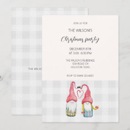 Kerst Gnomen In Liefde Waterverf Monogram